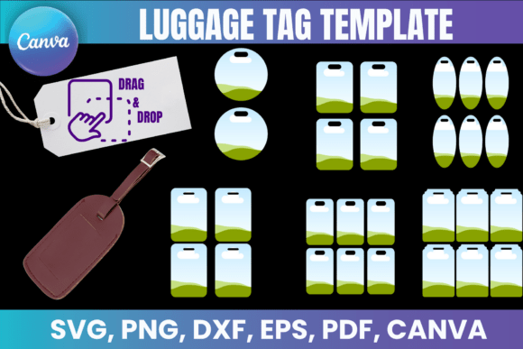 Download Luggage Tag Template, Work Badge Tag - Premium Resources
