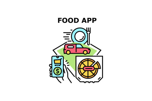 Download Food App Icons Vector Illustrations - Premium Resources