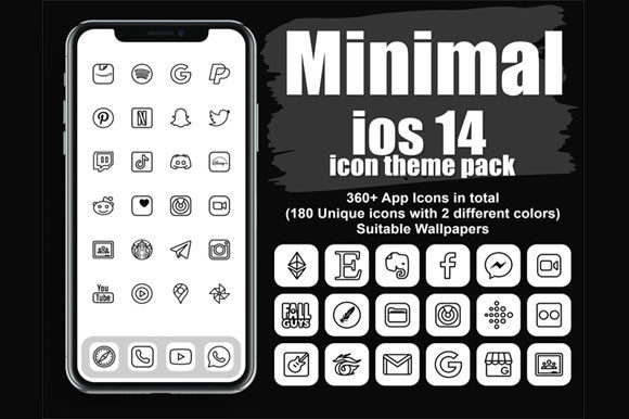 Download Minimal App Icons IOS 14 - Premium Resources